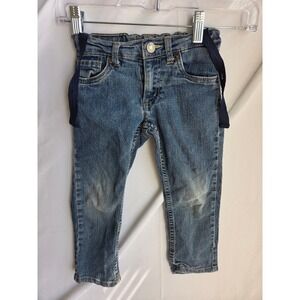 Levi's Slim Jeans Boys Blue Medium Wash Slim Mid Rise Slim Leg